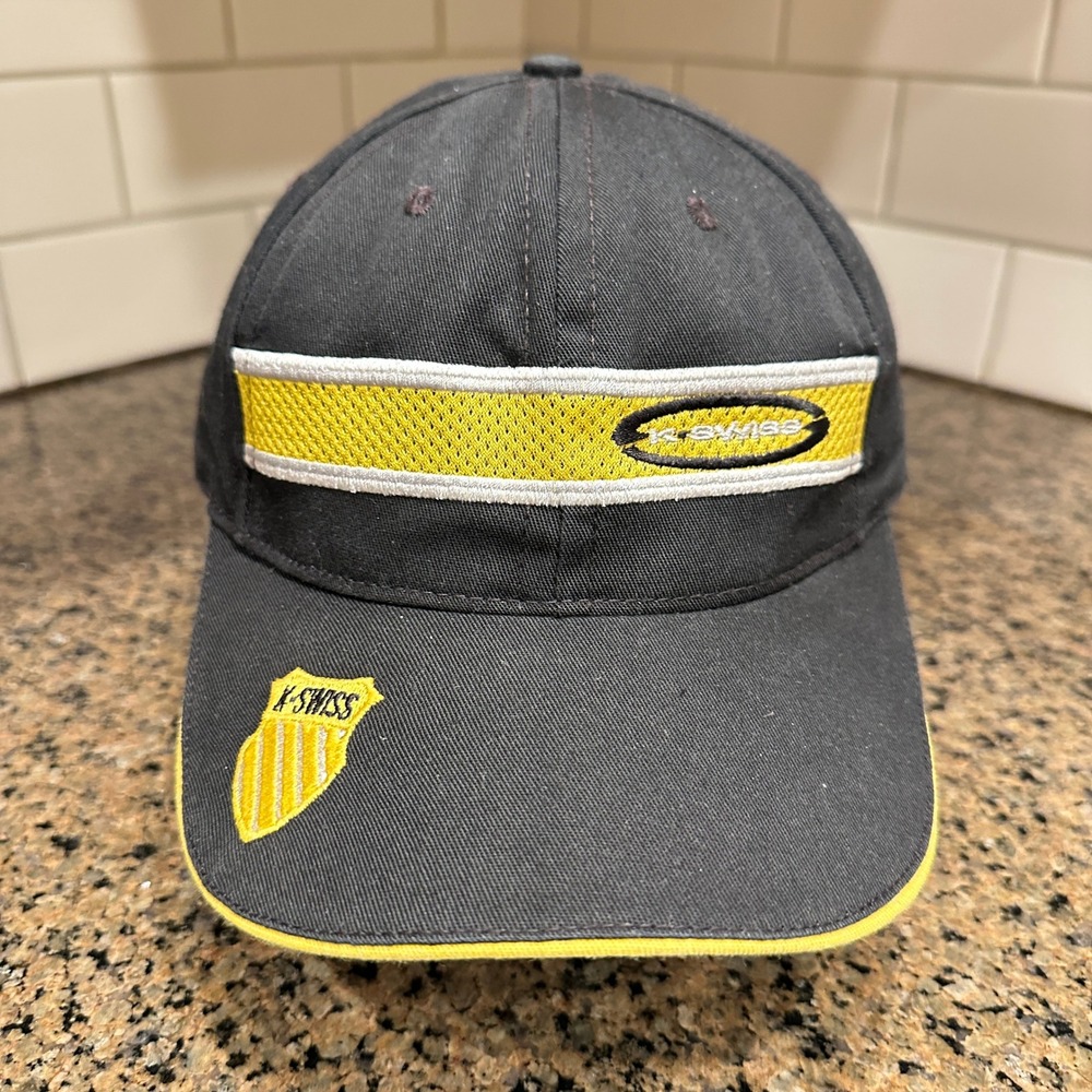 K-Swiss‎ American Manufacturing Concepts Hat Cap Snapback OSFM Black Yellow